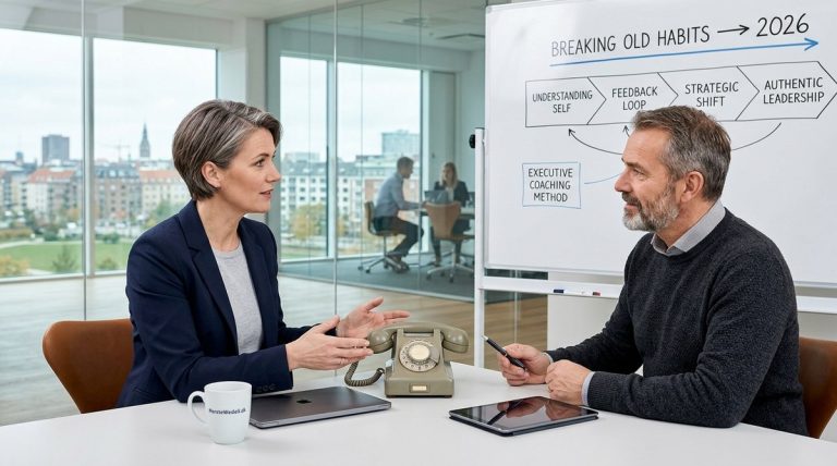 Hvorfor executive coaching er afgørende for at bryde gamle ledelsesvaner i 2026